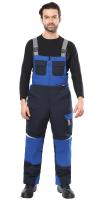 Полукомбинезон Фаворит-Мега-Росс синий с васильковым и серым, СОП р. 112-116/170-176