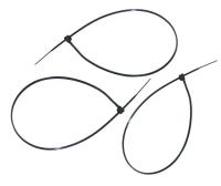 Хомуты нейлоновые черные 3,6*300 мм (уп.50 шт) Политех