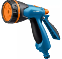 Пистолет поливочный,8 режимов, курок сзади, двухкомпонентный GRINDA B-8