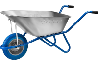 Тачка садовая, одноколесная  90 л, 180 кг ЗУБР ПТ-100