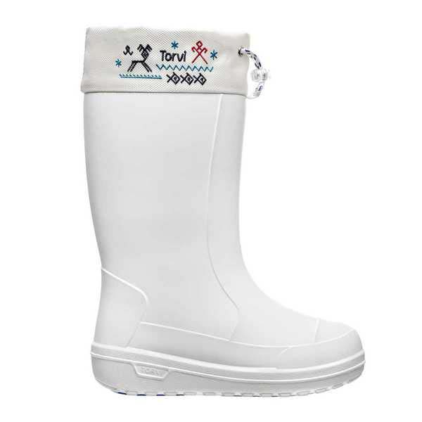 Сапоги женские зимние ЭВА Онега (TORVI) -40С с 4-слойным чулком и манжетой, цв. белый р. 38