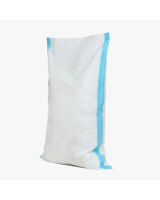 Мешок п/п 55*95 белый синяя полоса