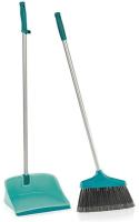 Набор для уборки (совок+щетка на длинных ручках) синий