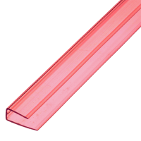Профиль торцевой для поликарбоната 6 мм гранат 2,1 м.