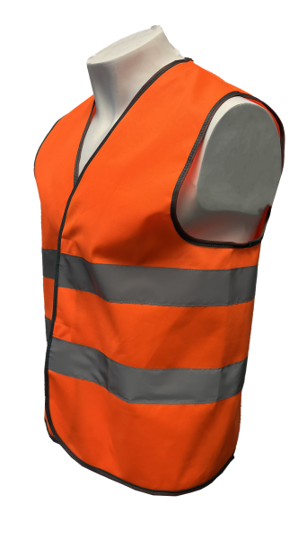 Жилет сигнальный арт. J02 цв. оранжевый флуоресцентный р. 3XL (120-124) рост 170-188