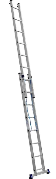 Лестница алюминиевая, двухсекционная, 8 ступеней СИБИН