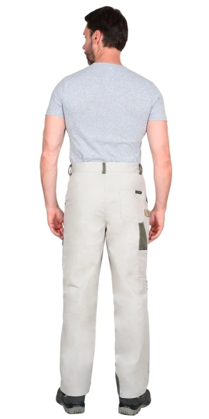 Брюки Сириус-Каспий молочный с оливой и песочным и СОП тк.Rodos р. 128-132/182-188