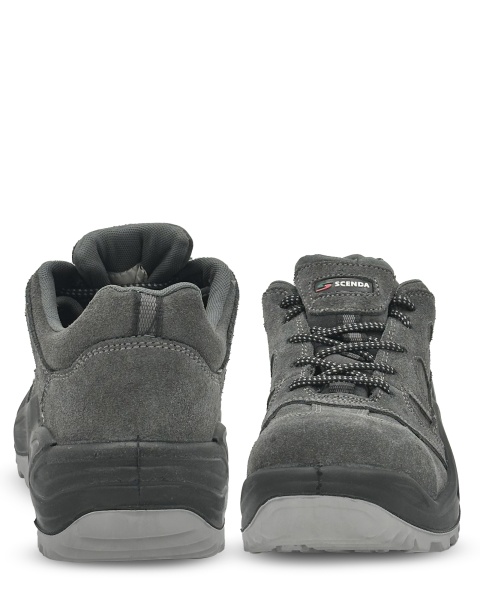 Полуботинки ТЕХНИК, мет.подносок, нат.кожа/текстиль, цвет: серый р. 46