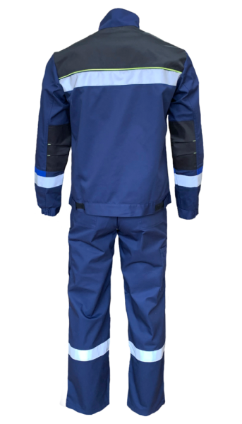 Костюм мужской Бруклин куртка, полукомбинезон цв. т.синий /васильковый/чёрный, р. 56-58/182-188