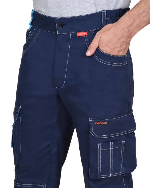 Брюки Джет синие с голубым ТА р. 112-116/170-176