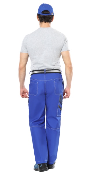 Брюки мужские летние Сириус-Престиж васильковые с синим р. 120-124/182-188