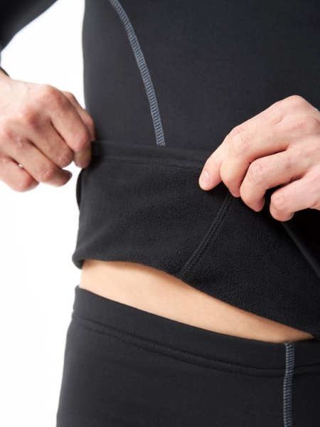 Термобельё в комплекте (фуфайка. кальсоны) Hobo Pro DryWarm стрейч-флис чёрный р. 56