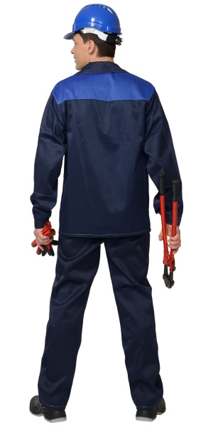 Костюм Сириус-Аспект/Стандарт куртка длин.брюки темно-синий с васильковым р. 128-132/170-176