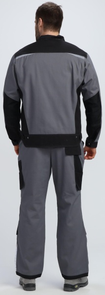 Куртка Милан CH (тк.Смесовая,260), т.серый/черный р. 56-58/170-176