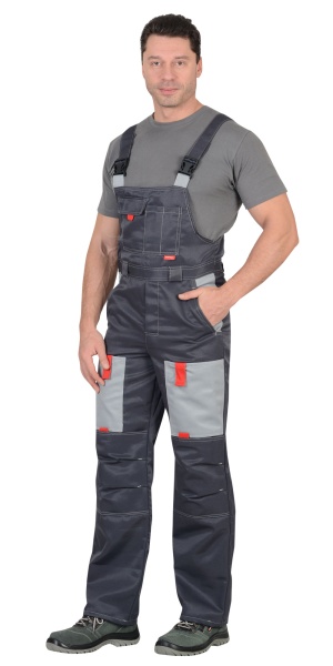 Костюм мужской Фаворит летний с п/к, серый со светло-серым тк. смесовая р. 44-46/182-188