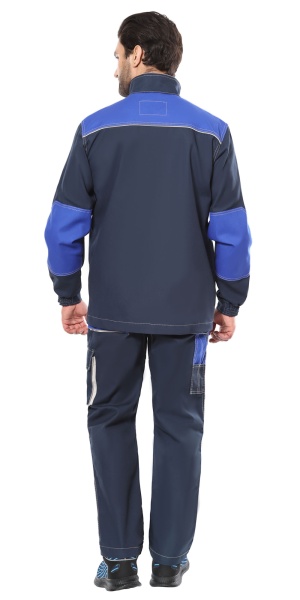 Куртка Двин синяя с васильковым и молочной отделкой р. 88-92/182-188 (ЧЗ)