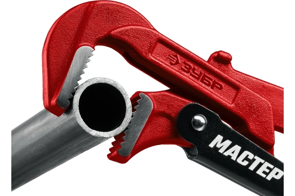 Трубный рычажный ключ с прямыми губками №1, 1″, 330 мм ЗУБР