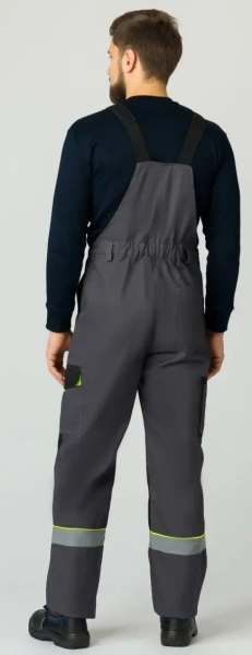 Костюм Ховард-2 (тк.Смесовая,240) п/к, т.серый/черный/лимонный р. 44-46/170-176