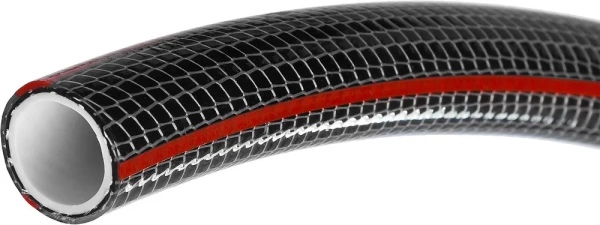 Шланг поливочный, армированный, пятислойный,защита от УФ 1″, 25 м, 40 атм RACO PREMIUM