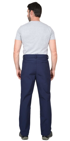 Брюки Сириус-Азов синий софтшелл пл. 350 г/кв.м р. 88-92/182-188