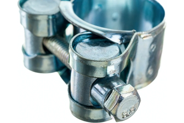 Хомут обжимной силовой шарнирный, нерж.сталь 20-22 мм