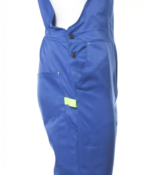 Костюм мужской Докер-2 с СОП куртка, полукомбинезон цвет: василёк, лимон р. 128-132/182-188