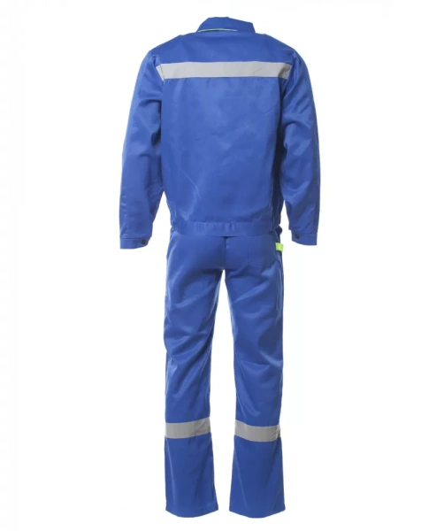 Костюм мужской Докер-2 с СОП куртка, полукомбинезон цвет: василёк, лимон р. 128-132/182-188