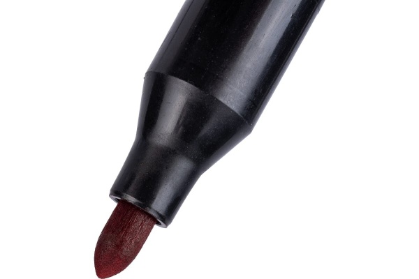 Маркер перманентный строительный, красный MOS