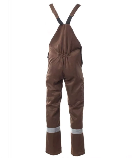 Костюм мужской «ОПТИМАЛ» куртка, полукомбинезон цв. коричневый, бежевый р. 96-100/182-188