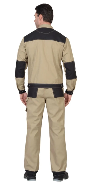 Куртка Вест-Ворк короткая, бежевая с черным р. 88-92/182-188 (ЧЗ)