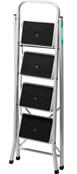 Стремянка стальная с 4 широкими ступенями 95 см СИБИН 