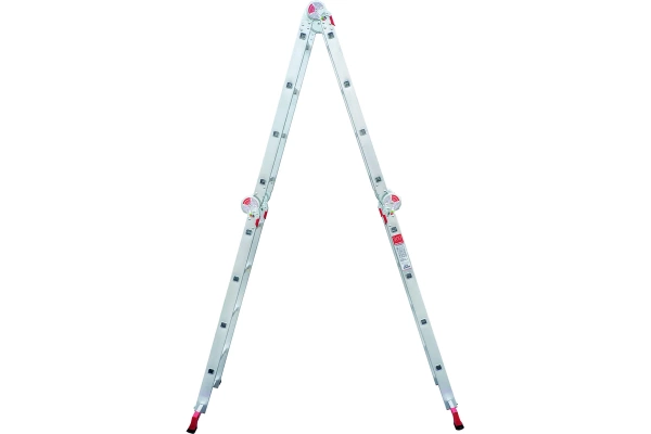 Лестница-трансформер алюминиевая 4*4 перекладины ширина 400 мм Новая высота NV 3320 черная