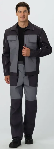 Куртка-трансформер Лидер IMP (тк.Смесовая,240), т.серый/св.серый 44-46/182-188