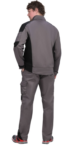 Куртка Цитрин-К ср.серый с черным р. 96-100/170-176 (ЧЗ)