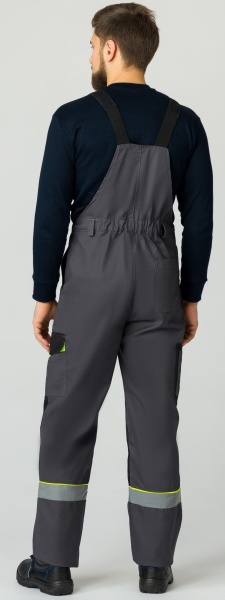 Костюм Ховард-2 (тк.Смесовая,240) п/к, т.серый/черный/лимонный р. 56-58/170-176