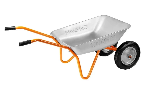 Тачка садовая двухколёсная 100 кг СИБИН СТ-21