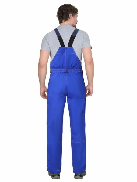 Полукомбинезон "Престиж" васильковый с синим, тк.Rodos (245гр.кв.м) р. 88-92/182-188 (ЧЗ)