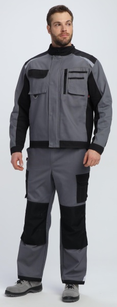 Куртка Милан CH (тк.Смесовая,260), т.серый/черный р. 44-46/182-188