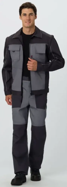 Куртка-трансформер Лидер IMP (тк.Смесовая,240), т.серый/св.серый 56-58/170-176