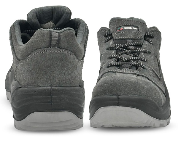 Полуботинки ТЕХНИК, мет.подносок, нат.кожа/текстиль, цвет: серый р. 45