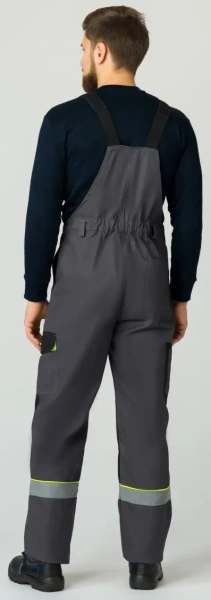 Костюм Ховард-2 (тк.Смесовая,240) п/к, т.серый/черный/лимонный р. 44-46/182-188