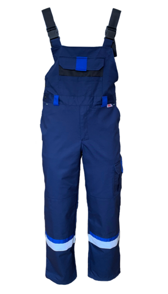 Костюм мужской Бруклин куртка, полукомбинезон цв. т.синий /васильковый/чёрный, р. 56-58/182-188