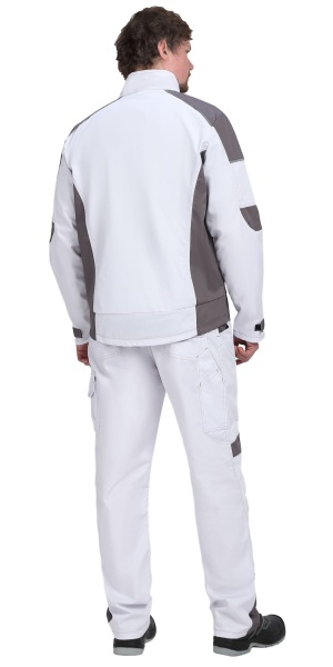 Куртка Цитрин-К белый с ср.серым(ЧЗ) р. 104-108/182-188 (ЧЗ)