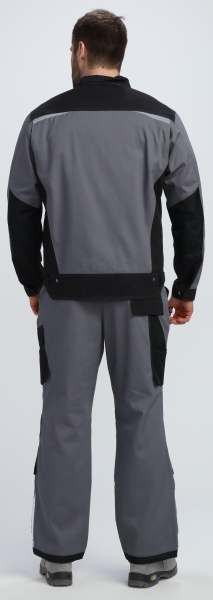 Куртка Милан CH (тк.Смесовая,260), т.серый/черный р. 56-58/182-188