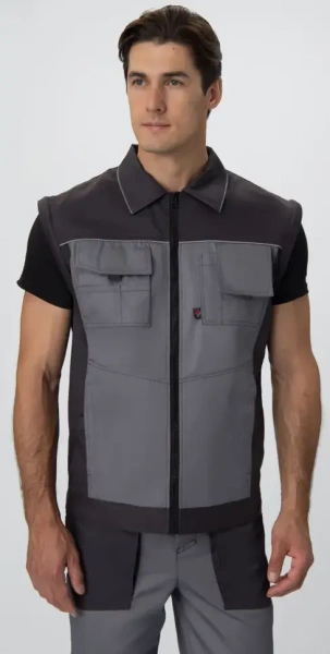 Куртка-трансформер Лидер IMP (тк.Смесовая,240), т.серый/св.серый 56-58/170-176