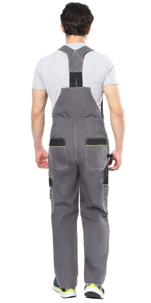 Полукомбинезон "АГАТ" серый с черным р. 104-108/182-188 (ЧЗ)