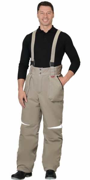 Костюм Сириус-Озон зимний: куртка, брюки св. оливковый с т. оливковым р. 112-116/170-176