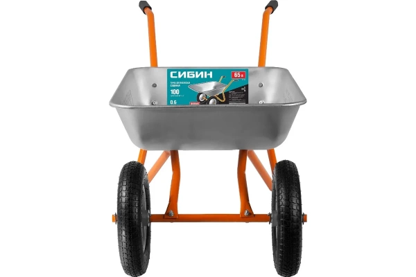 Тачка садовая двухколёсная 100 кг СИБИН СТ-21