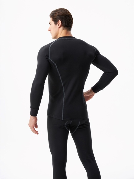 Термобельё в комплекте (фуфайка. кальсоны) Hobo Pro DryWarm стрейч-флис чёрный р. 56