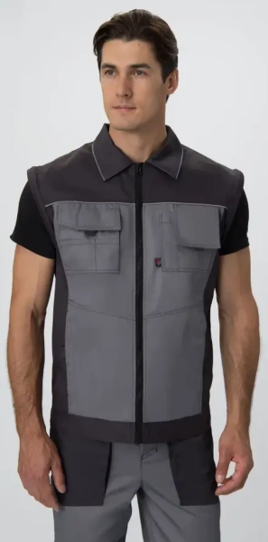 Куртка-трансформер Лидер IMP (тк.Смесовая,240), т.серый/св.серый 56-58/182-188